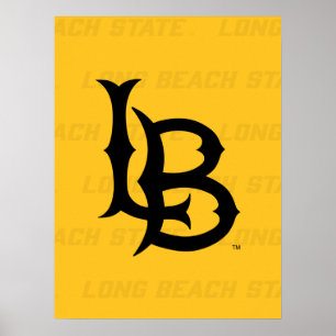 Long Beach State Watermark Poster