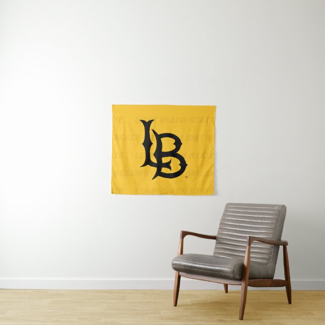 Long Beach State Watermark Tapestry (In Situ (Horizontal))