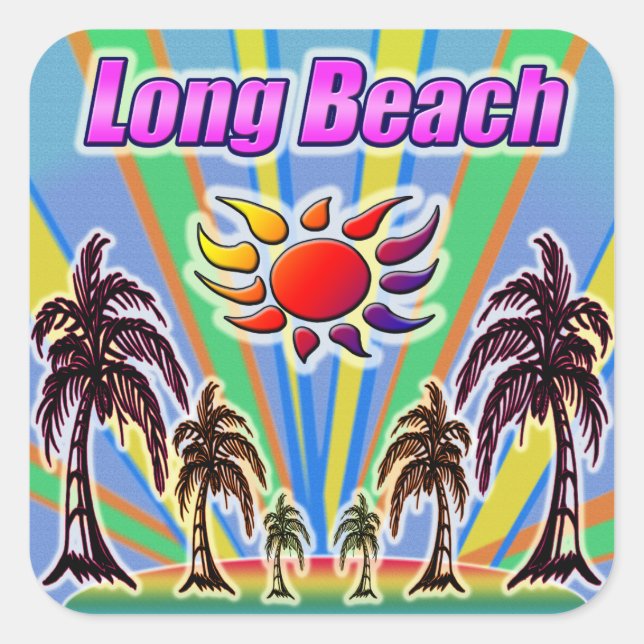Long Beach Summer Love Sticker (Front)