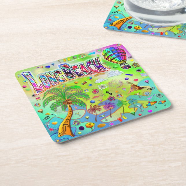 Long Beach Timeless Melody Coaster (Angled)
