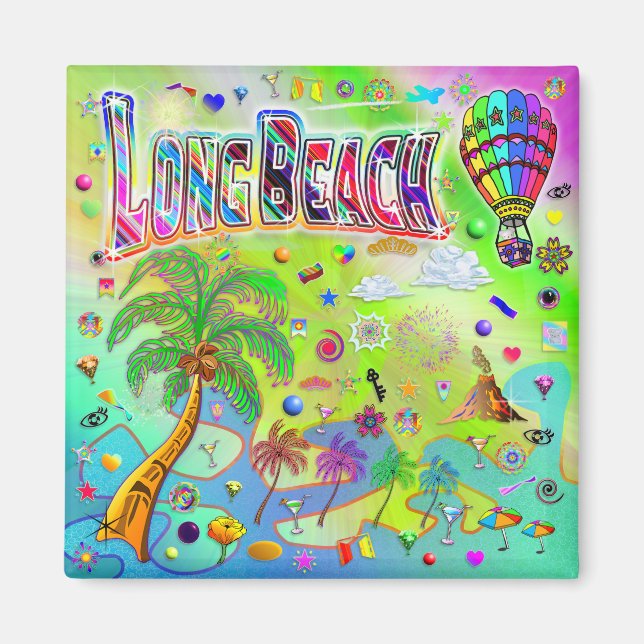 Long Beach Timeless Melody Magnet (Front)