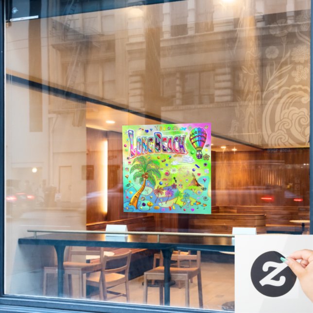 Long Beach Timeless Melody Poster (Cafe Window)