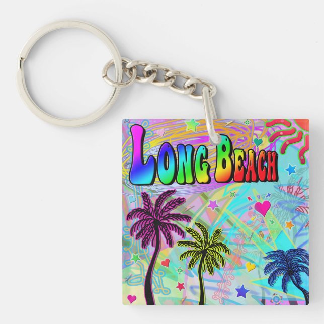 Long Beach Vivid Romance Keychain (Front)