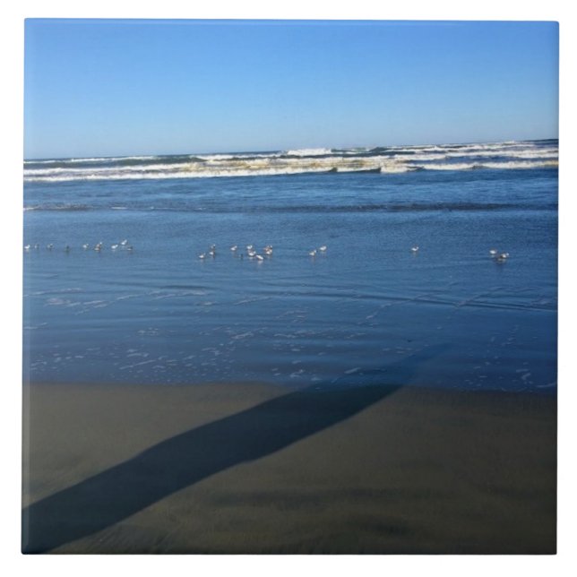 Long Beach, Washington Ceramic Tile (Front)