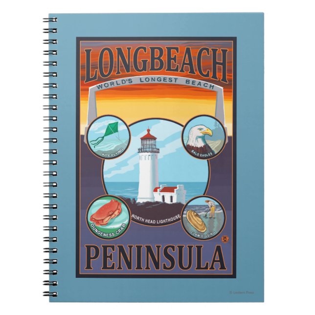 Long Beach, WashingtonTravel Notebook (Front)