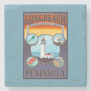 Long Beach, WashingtonTravel Stone Coaster