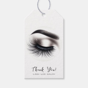 Long Black Wispy Eyelashes Lash Extensions Beauty  Gift Tags