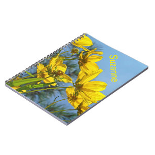 Long-Bracted Tickseed Sunflower Wildflower Notebook