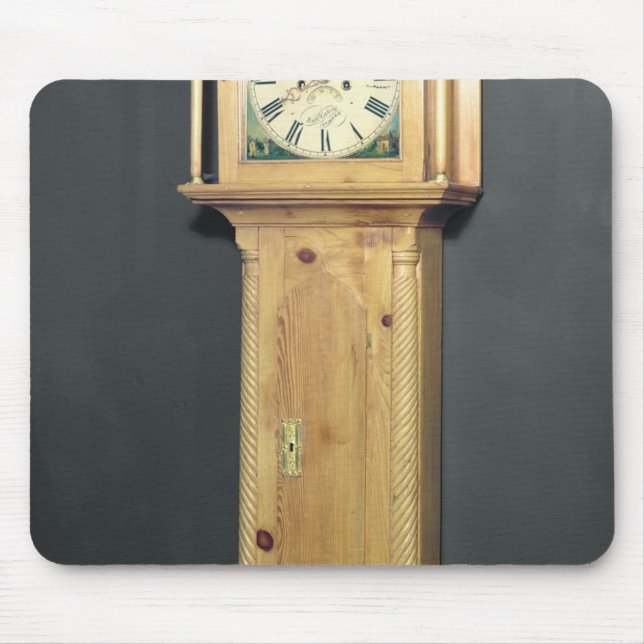Long-case clock, with enamel painting mouse pad (Front)