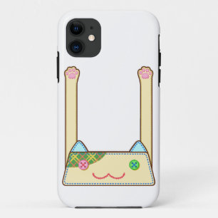 [Long Cat Pocket] Cat-shaped pocket (long) iPhone 11 Case