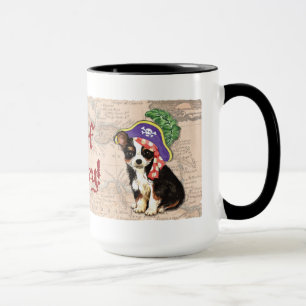 Long Coat Chihuahua Pirate Mug