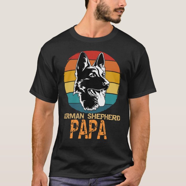 Long Coat German Shepherd 244 T-Shirt (Front)