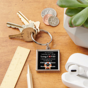 Long COVID - Chronic Illness to Survival Mode Key Ring