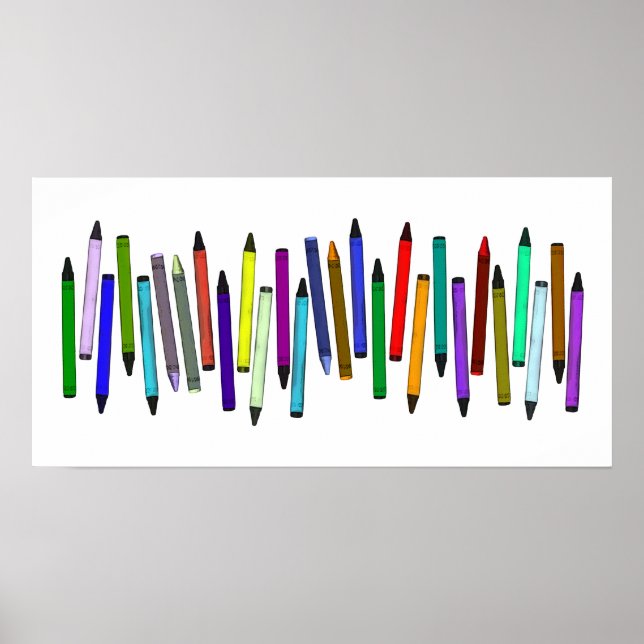 Long Crayons Poster (Front)