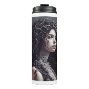 Long Curly Hair Thermal Tumbler 
