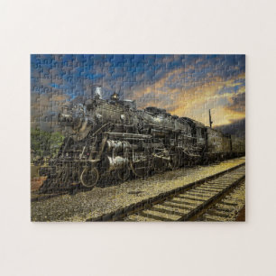 Long Dark Train Jigsaw Puzzle