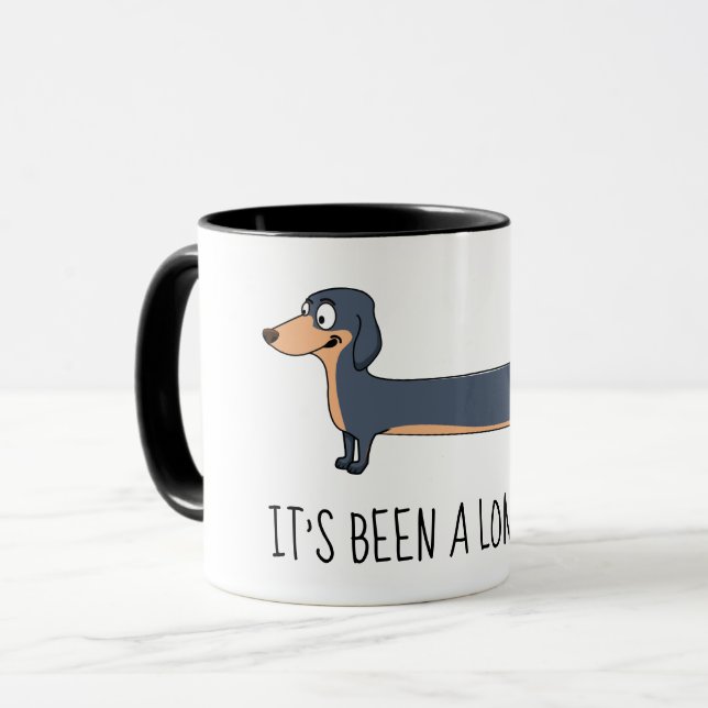 Long Day Dachshund 11 oz Combo Mug (Front Left)