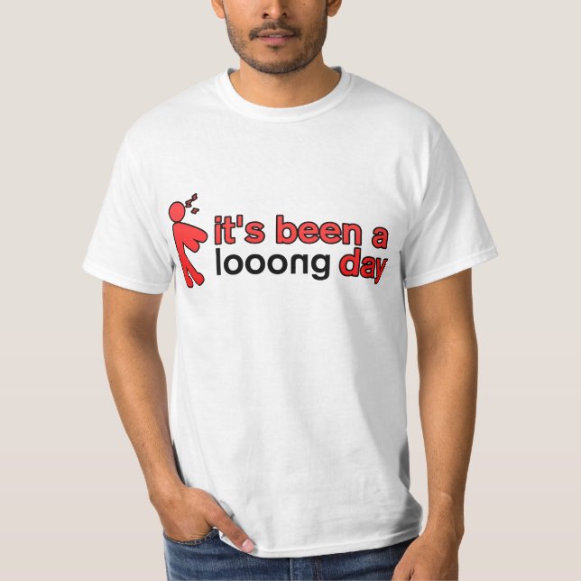 Long Day Official Red Logo - Unisex Tee (Front)
