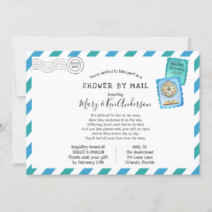 Long Distance Baby Shower by Mail Invitation