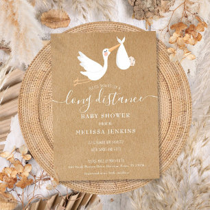 Long Distance Baby Shower Sprinkle By Mail Invitation