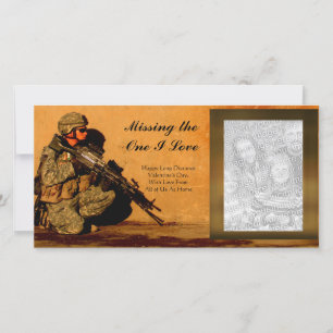 Long Distance Deployment Love Custom Holiday Card