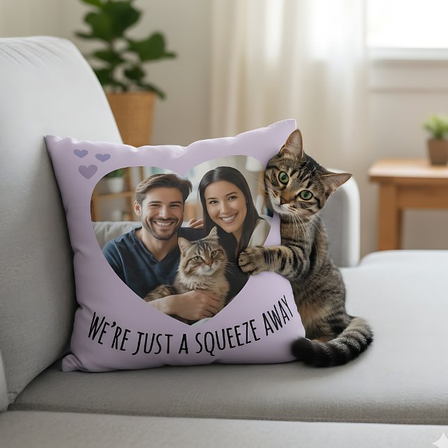 Long Distance Hug Miss you photo gift hugs Cushion (Creator Uploaded)