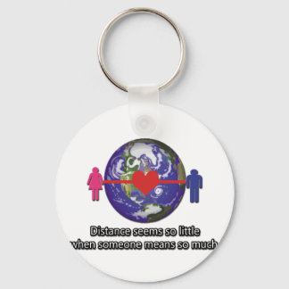Long Distance Relationship Couple Key Ring