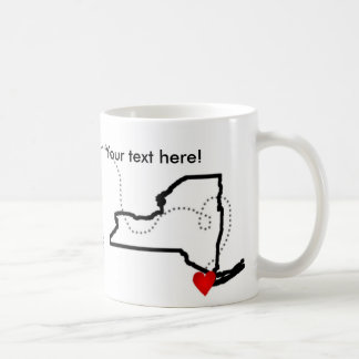 Long Distance Relationship Moving Away Gift. CA-NY Coffee Mug