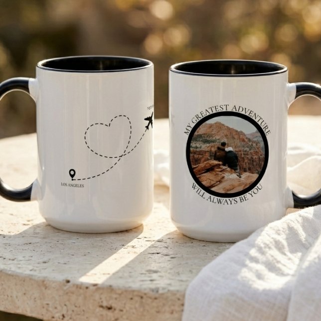 Long Distance Relationship Photo  Mug (Long Distance Relationship Photo Mug)
