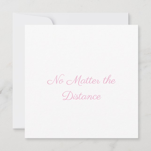 Long Distance Valentine's Day Card (Front)