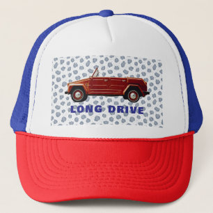 Long drive trucker hat