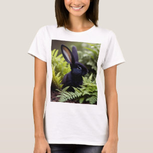 Long Eared Black Bunny Rabbit, T-Shirt