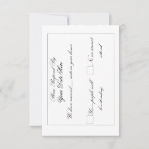 Long Elegant RSVP Card