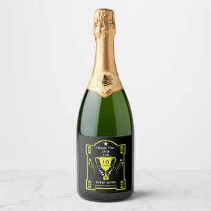 Long Employment Service Recognition Sparkling Wine Label
