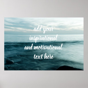 Long exposure sea poster