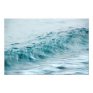 Long exposure waves photo print