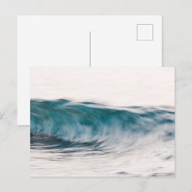 Long exposure waves postcard (Front/Back)