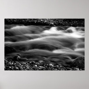 Long exposure waves poster