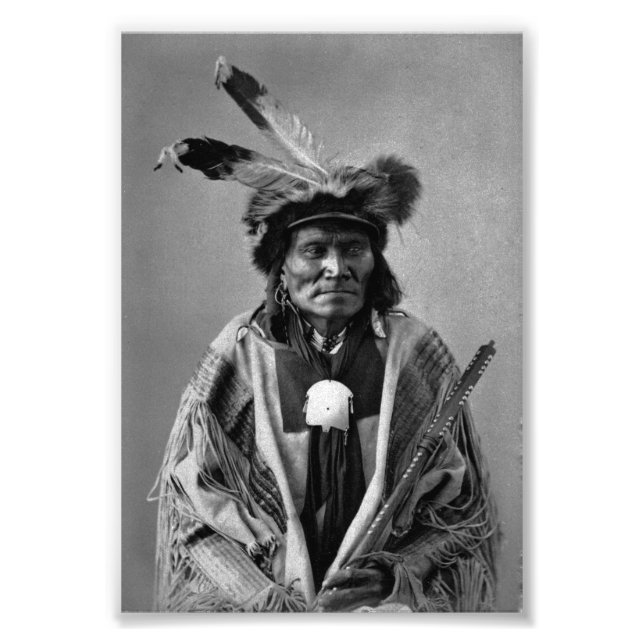 Long Fox-To-Can-Has-Ka. Tachana, Yankton Sioux Photo Print (Front)