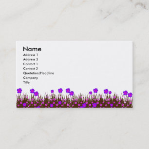 Long garden patch business card