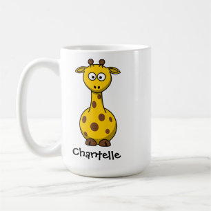 Long giraffe coffee mug