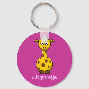 Long giraffe key ring