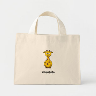 Long giraffe mini tote bag