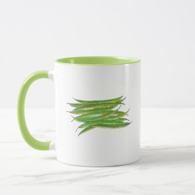 Long Green Beans Vegetable Garden Veggies Veg Mug (Left)