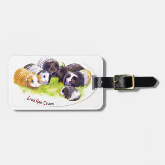 Long Hair Cavies Luggage Tag