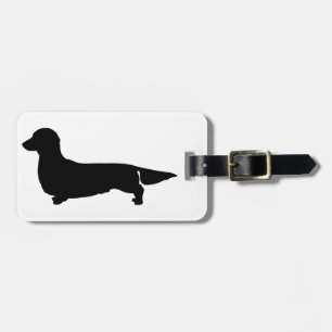 Long Hair Dachshund Luggage Tag