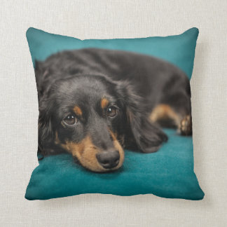 Long-Hair Dachshund Pillow