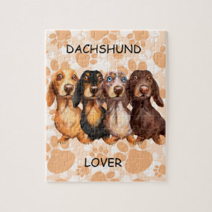 Long Hair Dachsund  Jigsaw Puzzle