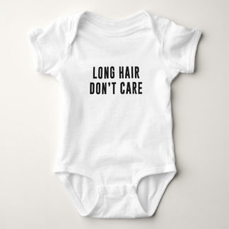 Long hair.. Don't care Baby Bodysuit