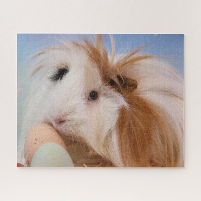 Long Hair Guinea Pig Jigsaw Puzzle (Horizontal)